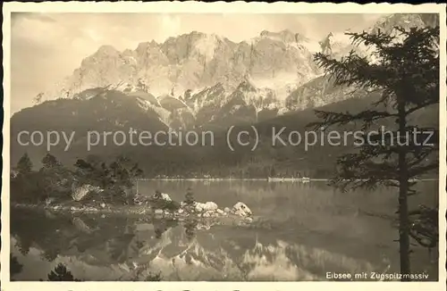 Zugspitze Eibsee Kat. Garmisch Partenkirchen