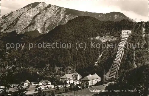 Walchensee Kraftwerk mit Jochberg Kat. Kochel a.See