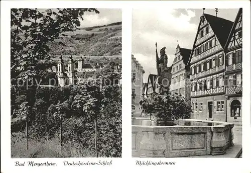 Bad Mergentheim Deutschordens Schloss Milchlingsbrunnen Kat. Bad Mergentheim