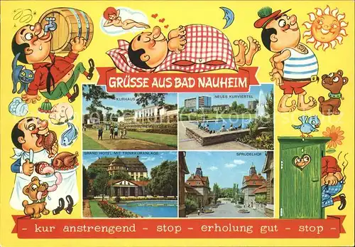 Bad Nauheim Kurhaus Sprudelhof Grand Hotel Komik Kat. Bad Nauheim