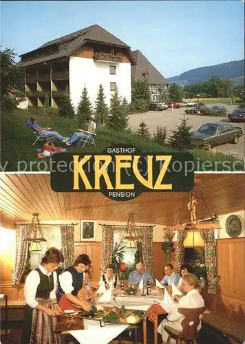 Glottertal Gasthaus Pension "Kreuz" Familie Kunz Kat. Glottertal