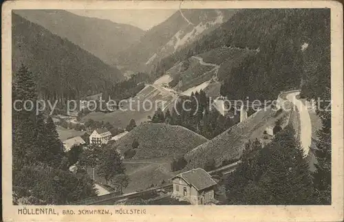 Hoellental Schwarzwald Hoellsteig Kat. Buchenbach