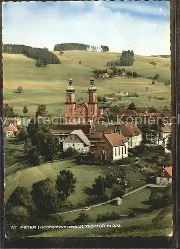 St Peter Schwarzwald Panorama mit Kirche Kat. St. Peter