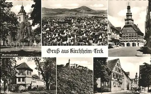 Kirchheim Teck Maritnskirche Teck Rathaus Kat. Kirchheim unter Teck