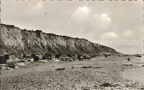 Kampen Sylt Rotes Kliff Strand Kat. Kampen (Sylt)