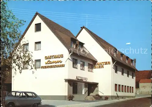 Tiengen Gasthaus Metzgerei "Zum Lamm" Kat. Freiburg im Breisgau