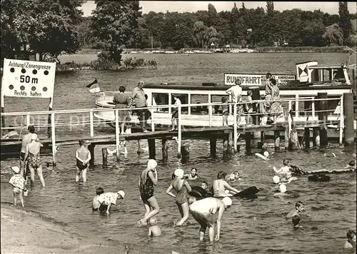 Berlin Badestelle an der Havel Kat. Berlin