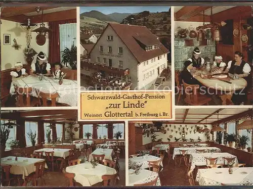 Glottertal Gasthaus Pension "Zur Linde" Heinr. Lickert Kat. Glottertal