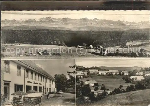 Wolpadingen Alpenpanorama Gasthaus "Hirschen" Kat. Dachsberg