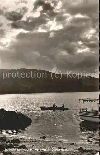 Schluchsee Abendstimmung Bootspartie Kat. Schluchsee