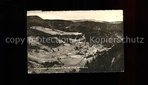 Menzenschwand mit Feldberg Panorama Kat. St. Blasien