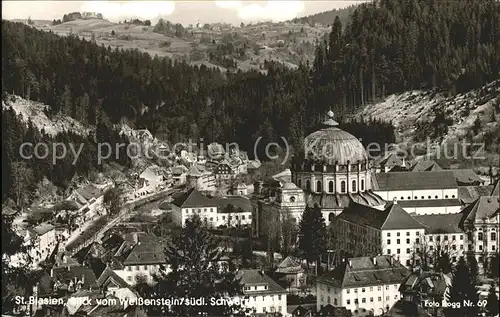 St Blasien Blick vom Weissenstein Kat. St. Blasien