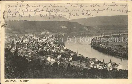 Waldshut Tiengen Rhein Panorama Kat. Waldshut Tiengen