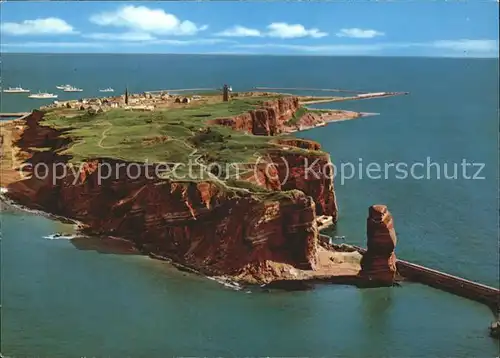 Helgoland Fliegeraufnahme Nordwestkueste und Oberland / Helgoland /Pinneberg LKR