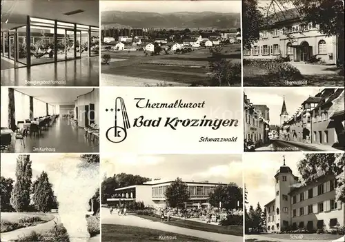 Bad Krozingen Ortsblick Bewegungsbad Kurhaus Kurpark Thermalbad Hauptstr Schloss Kat. Bad Krozingen