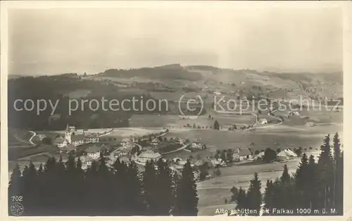 Altglashuetten mit Falkau Panorama Kat. Feldberg (Schwarzwald)