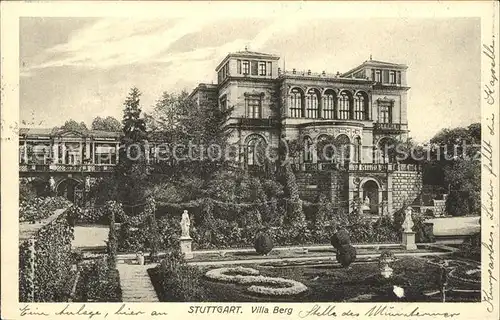 Stuttgart Villa Berg Feldpost Kat. Stuttgart