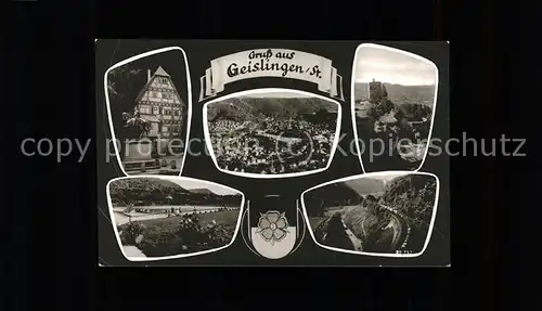 Geislingen Steige Panorama mit Teilansichten Kat. Geislingen an der Steige