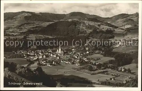 Schoenau Schwarzwald Panorama Kat. Schoenau im Schwarzwald