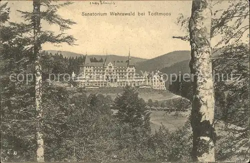 Todtmoos Sanatorium Wehrawald Kat. Todtmoos
