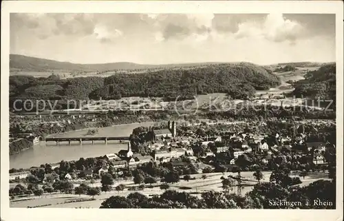 Saeckingen Rhein Panorama Kat. Bad Saeckingen