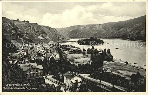 Bacharach Rhein Ortsblick Kat. Bacharach