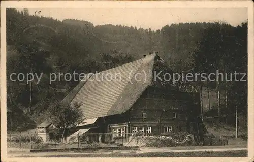 Gutach Schwarzwald Schwarzwaldhaus Kat. Gutach