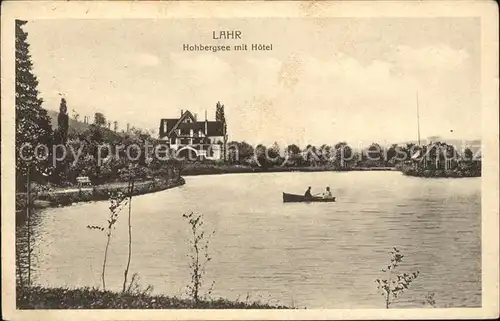 Lahr Schwarzwald Hohbergsee mit Hotel Feldpost Kat. Lahr