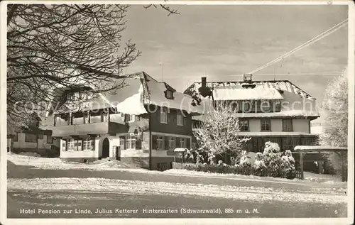 Hinterzarten Hotel Pension zur Linde Kat. Hinterzarten