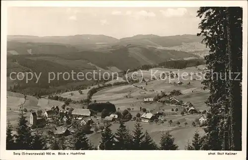 Saig Schwarzwald Blick vom Hochfirst Kat. Lenzkirch