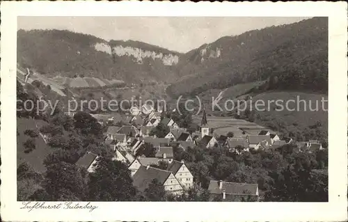 Gutenberg Lenningen Ortsansicht Gasthof Pension zum Loewen / Lenningen /Esslingen LKR