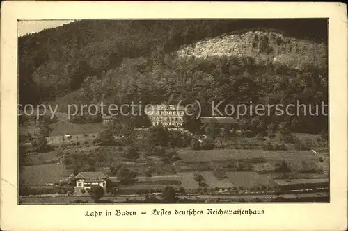 Lahr Schwarzwald Erstes dt Reichswaisenhaus Feldpost Kat. Lahr