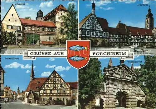 Forchheim Oberfranken Marktplatz Kaiserpfalz Kathrinenspital / Forchheim /Forchheim LKR