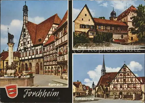 Forchheim Oberfranken Pfalz Spitalkirche Rathaus Kat. Forchheim