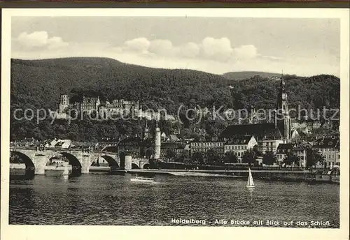 Heidelberg Neckar Alte Bruecke Schloss Kat. Heidelberg