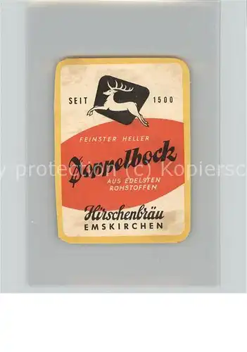 Emskirchen Doppelbock Hirschenbraeu Kat. Emskirchen