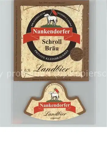 kk72706 Nankendorf Ebermannstadt Schroll Braeu Brauerei Kategorie. Waischenfeld Alte Ansichtskarten