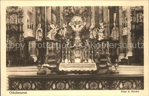 Ottobeuren Altar der Kirche Kat. Ottobeuren