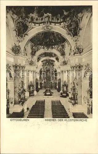 Ottobeuren Inneres der Klosterkirche Kat. Ottobeuren