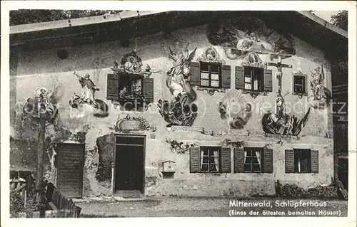 Mittenwald Bayern Schluepferhaus Kat. Mittenwald