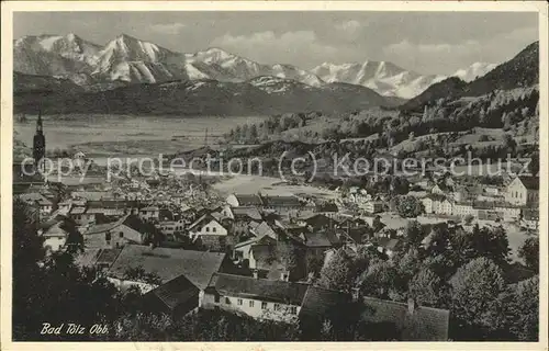 Bad Toelz Ortsansicht mit Alpen Kat. Bad Toelz