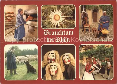 Bad Neustadt Rhoen Brauchtum Brotbacken Toepfern Schaefer Theater Trachtengruppe Kat. Bad Neustadt a.d.Saale