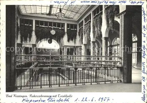 Bad Kissingen Rakoczibrunnen mit Trinkhalle Kat. Bad Kissingen