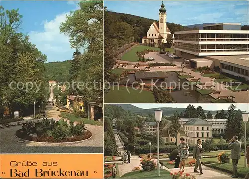 Bad Brueckenau Partien im Kurpark Kurmittelhaus Marienkirche Kat. Bad Brueckenau