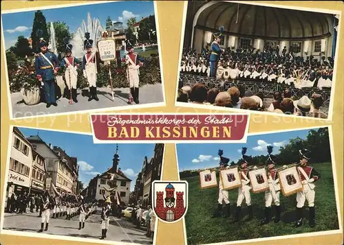 Bad Kissingen Jugendmusikkorps in Uniformen Fraenkischer Grenadiere Kat. Bad Kissingen