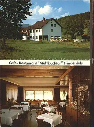 Friedenfels Cafe Restaurant Muehlbachtal Gaststube Kat. Friedenfels