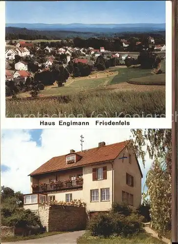 Friedenfels Panorama mit Haus Englmann Kat. Friedenfels