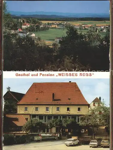 Friedenfels Panorama und Gasthof Pension Weisses Ross Kat. Friedenfels