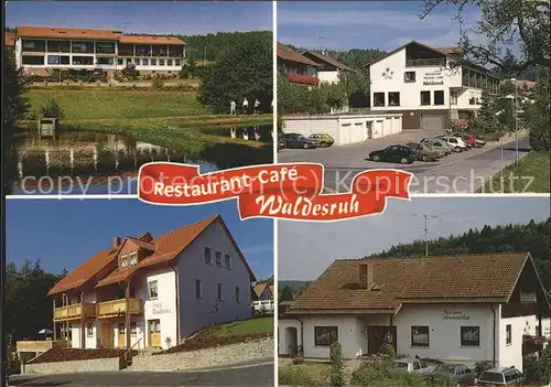 Burgwallbach Restaurant Cafe Waldesruh Teilansichten Kat. Schoenau a.d.Brend