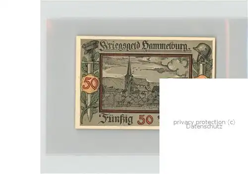 Hammelburg 50 Pfennig Schein Kat. Hammelburg